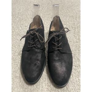 Amalfi Womens Sz 8.5 Lace Up Leather Shoes Brown Shimmer Made In Italy MSRP $275